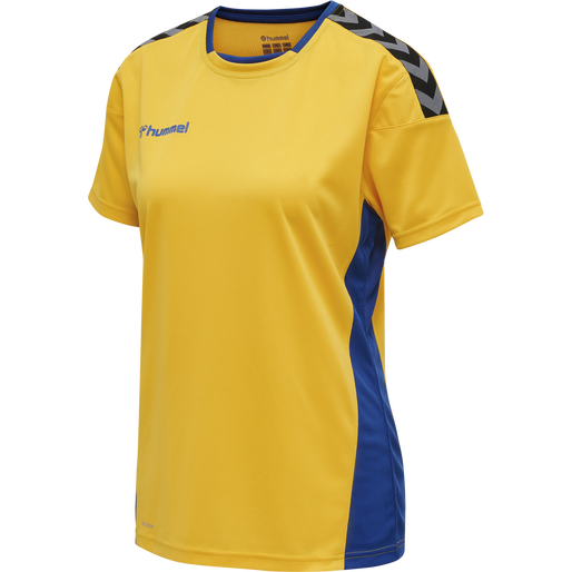 sports yellow//true blue 03941-5168 Hummel Damen Trikot Team Player XL